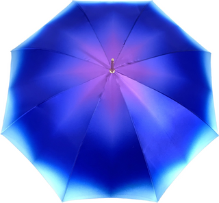 Italian peacock umbrella – Swarovski handle detail