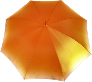 Luxury sunflower double canopy umbrella 24K gold handle