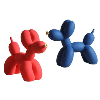 balloon dog sculpture colorful resin figurine eco friendly decor front view