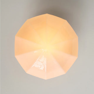 Retro Hallway Ceiling Light – Milky White Vintage Fixture with E27 Bulb