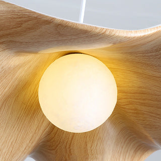Nordic organic pendant — lotus leaf ceiling fixture