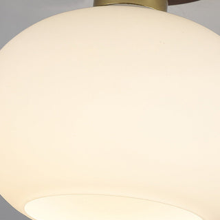 Nordic hallway minimalist ceiling lamp, white wood glass brass