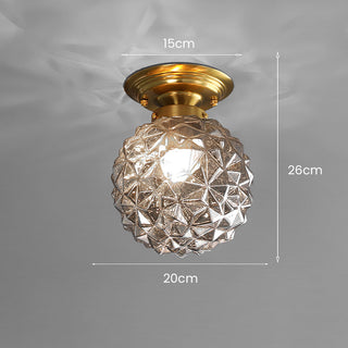 Clear ball ceiling light glass – contemporary hallway elegant