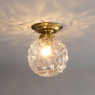 Clear glass ball ceiling lamp contemporary – hallway elegant