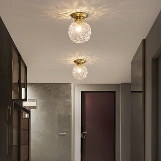 Glass ball hallway ceiling light contemporary – elegant