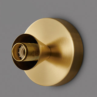 Mini Clear Ceiling Light - Contemporary Brass and Glass Fixture for Dining Room