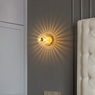 Clear mini ceiling light brass glass – contemporary dining