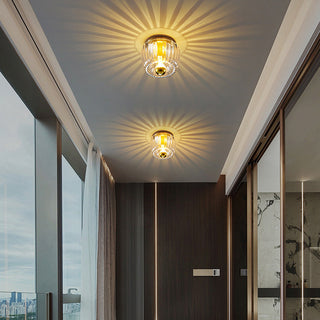 Mini clear ceiling light contemporary – brass glass dining