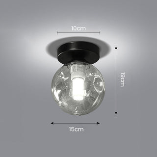 Nordic modern glass ceiling light – clear pendant dining room
