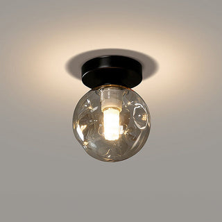Nordic Glass Ceiling Light – Modern Clear Glass Pendant for Dining Room