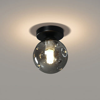 Nordic Glass Ceiling Light – Modern Clear Glass Pendant for Dining Room