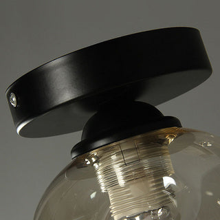 Nordic Glass Ceiling Light – Modern Clear Glass Pendant for Dining Room