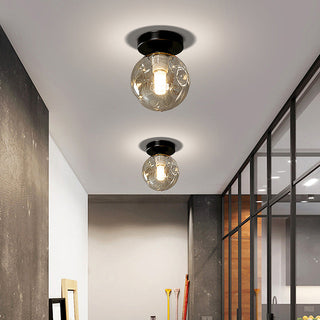 Nordic Glass Ceiling Light – Modern Clear Glass Pendant for Dining Room