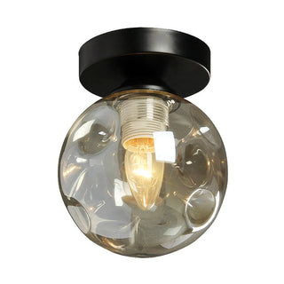 Nordic Glass Ceiling Light – Modern Clear Glass Pendant for Dining Room