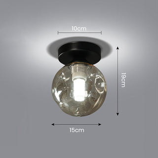 Nordic Glass Ceiling Light – Modern Clear Glass Pendant for Dining Room