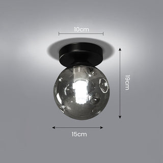 Nordic Glass Ceiling Light – Modern Clear Glass Pendant for Dining Room