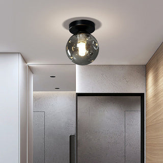 Nordic Glass Ceiling Light – Modern Clear Glass Pendant for Dining Room