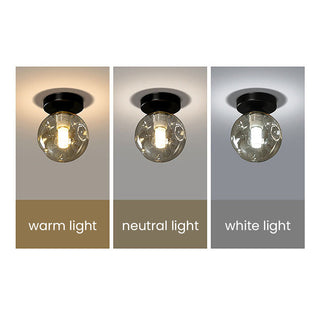 Nordic Glass Ceiling Light – Modern Clear Glass Pendant for Dining Room