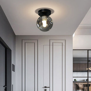 Modern clear ceiling pendant glass Nordic – dining side view