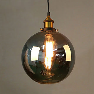 Suspension nordique – Lampe à suspendre réglable en verre transparent avec cadre en fer pour chevet