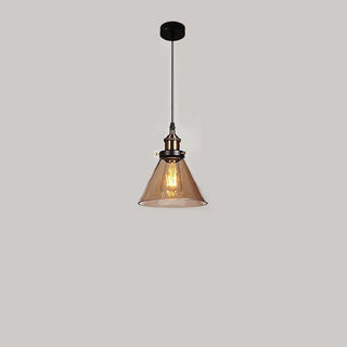 Adjustable clear glass pendant — Nordic bedside fixture
