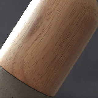 Suspension en béton - Lampe suspendue moderne de style loft avec accent en bois