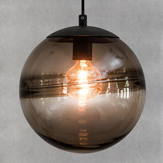 Nordic Pendant Light – Blue Glass Ball Stained Modern Ceiling Lamp for Living Room Lighting