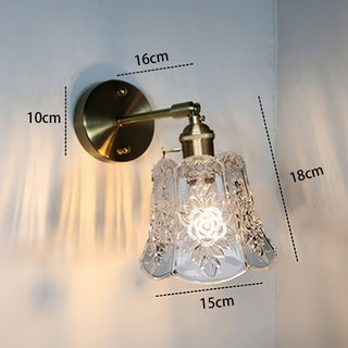 Suspension vintage – Mini-suspension en verre avec abat-jour en verre transparent et longueur de suspension réglable
