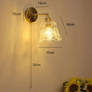 Suspension vintage – Mini-suspension en verre avec abat-jour en verre transparent et longueur de suspension réglable