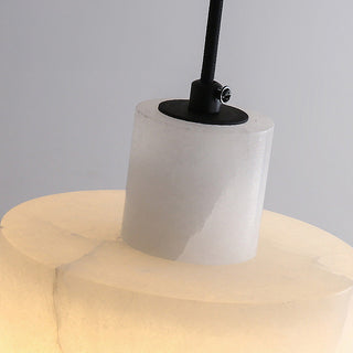 Suspension en marbre blanc – Luminaire suspendu industriel réglable avec ampoule E27
