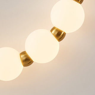 Elegant white acrylic loop wall sconce dimmable — modern