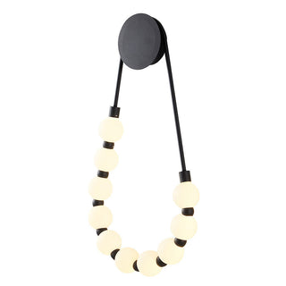 Modern elegant loop acrylic white LED wall lamp — dimmable