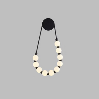Elegant loop acrylic white wall lamp dimmable illuminated — LED