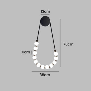 Elegant acrylic loop white wall lamp — dimmable LED modern