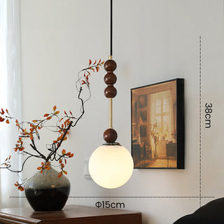 Rustic walnut wooden wall lamp long sconce — medieval style