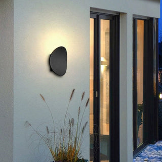 Disc LED aluminum wall sconce — modern soft diffused light