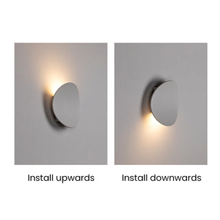 Applique murale à disque en aluminium – Luminaire mural LED moderne avec éclairage doux et diffus
