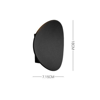 Disc aluminum wall lamp ambient LED — modern soft diffused