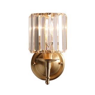 Small crystal gold brass luxury wall lamp — sconce