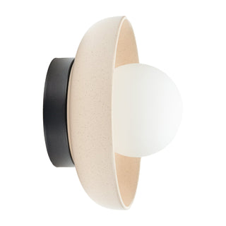 Minimalist Ceramic Wall Light - Modern White Ceramic Sconce for Living Room