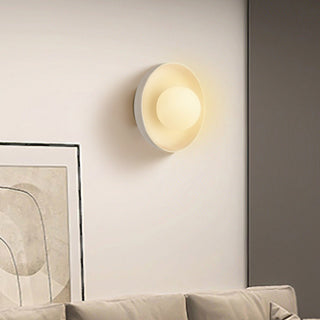 Minimalist Ceramic Wall Light - Modern White Ceramic Sconce for Living Room