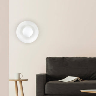 Nordic dome white ceramic wall light — minimalist living room sconce