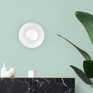 White ceramic Nordic dome wall sconce — minimalist wall lamp
