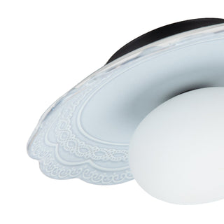 Ceramic Wall Light – Retro Flower Petal Lamp with Soft Ambient Lighting