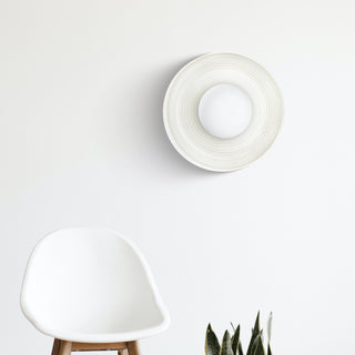 Ceramic retro flower petal wall light — soft ambient sconce