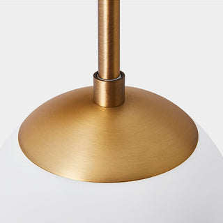 Medieval gold wall lamp double ball — adjustable metal sconce