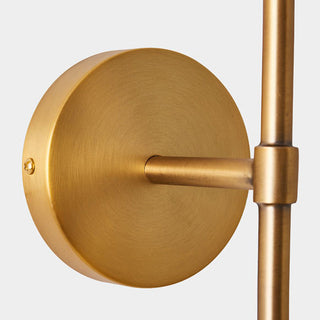 Gold medieval double ball wall sconce ambient — metal lamp
