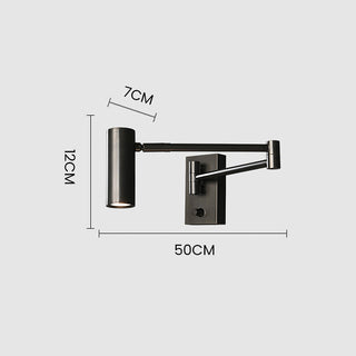 Adjustable Brass Wall Light – Nordic Spotlight Lamp With Gold Finish & LED Lighting