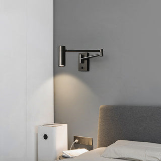 Adjustable Brass Wall Light – Nordic Spotlight Lamp With Gold Finish & LED Lighting
