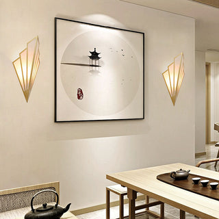 Linen diamond modern wall sconce LED — contemporary fixture